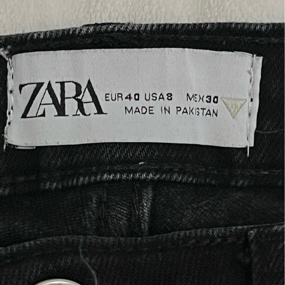 Zara High Rise Black Jeans - Picture 10 of 11